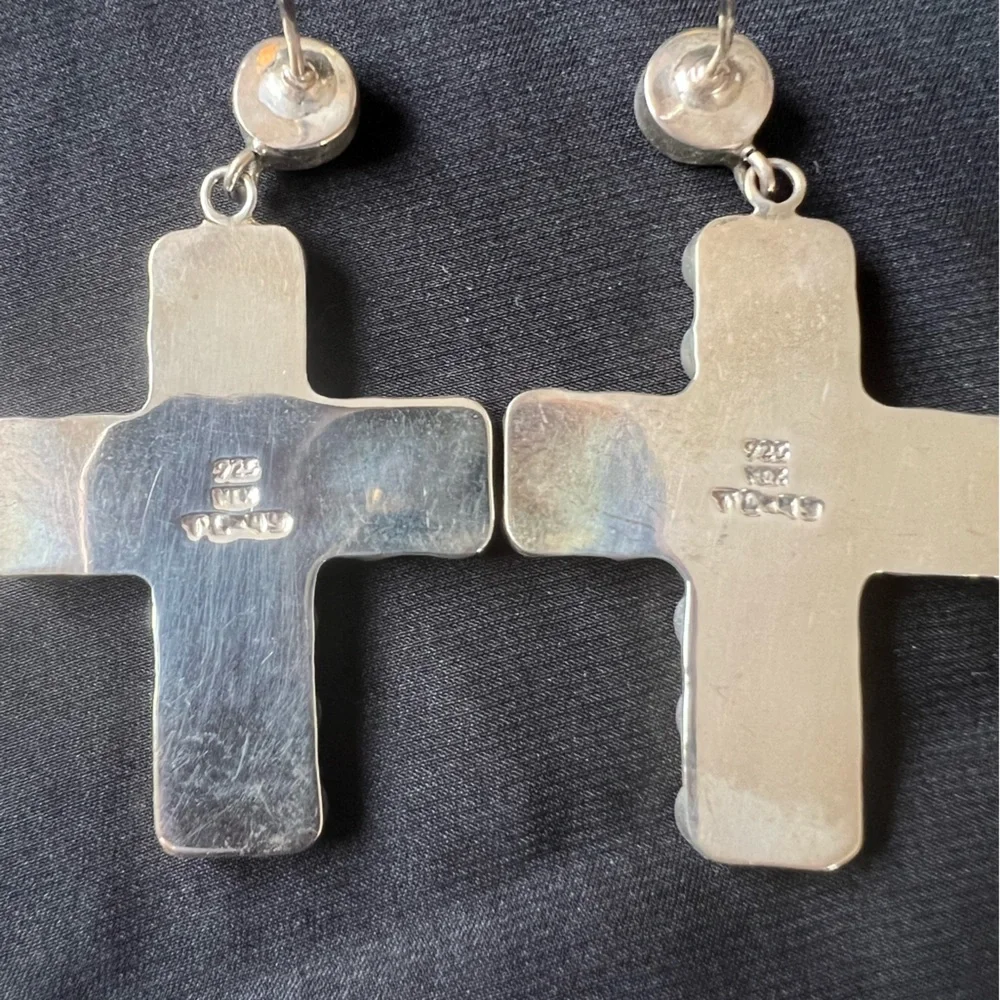Gorgeous Mexican silver earrings - Picture 3 of 3